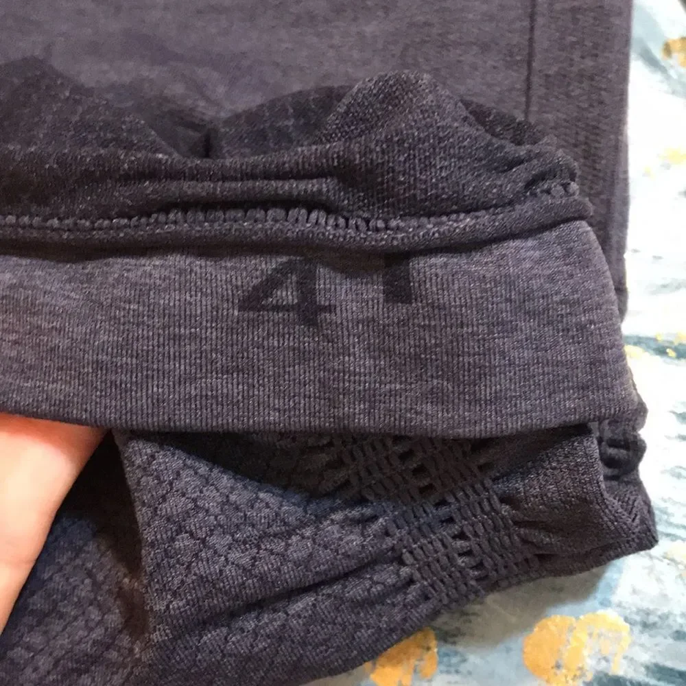 Lululemon ladies flow and go crop leggings size 4 athletic gym workout